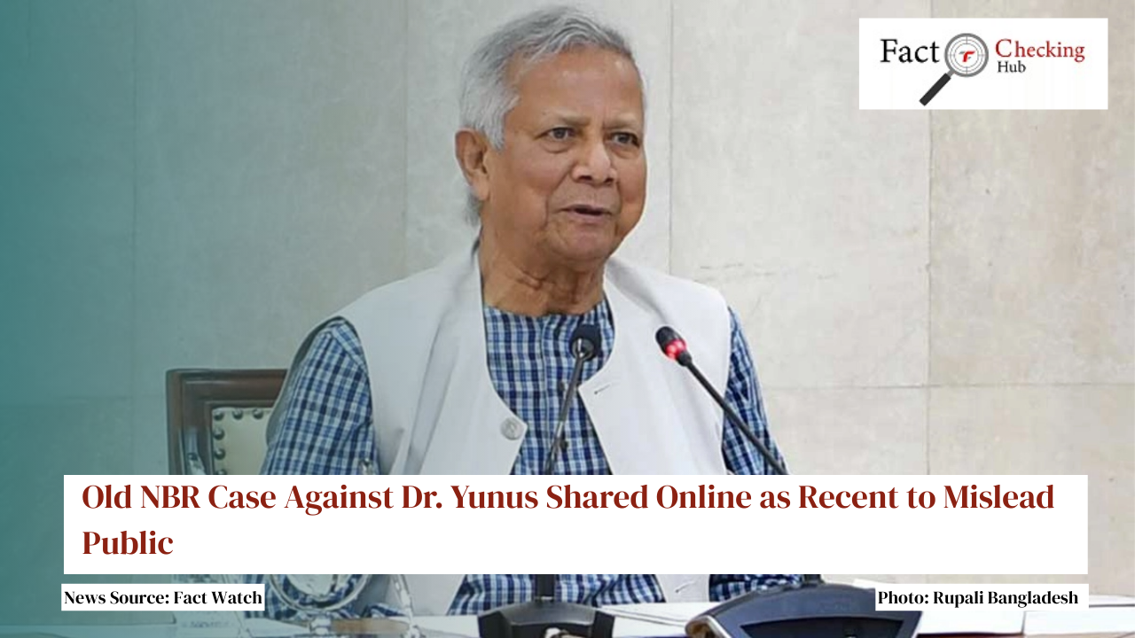 Old NBR Case Against Dr. Yunus Shared Online as Recent to Mislead Public
