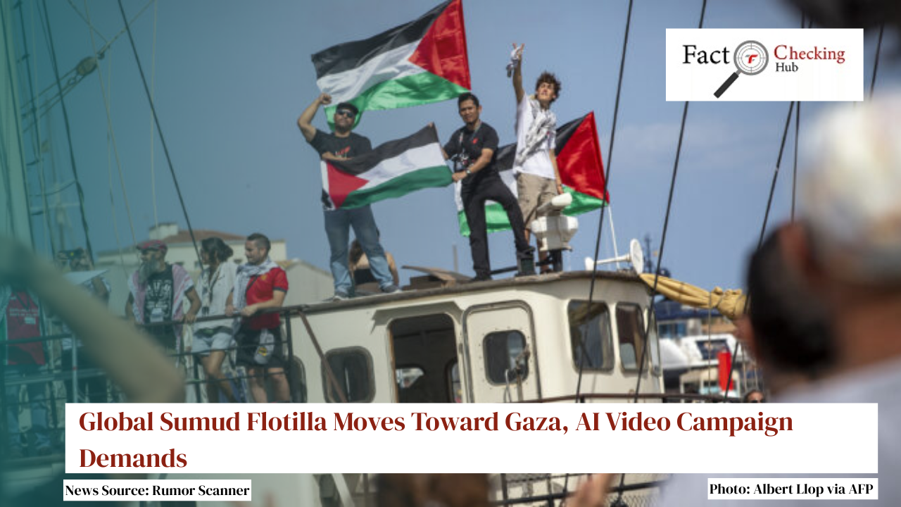 Global Sumud Flotilla Moves Toward Gaza, AI Video Campaign Demands 